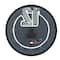 28" Multicolored Glass LED Decorative Wall Clock with Black Clocks Hands & White Numbers